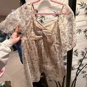 arula puff sleeve mini dress